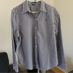 😍 CHAPS Grey and White Pinstripe Shirt 😍